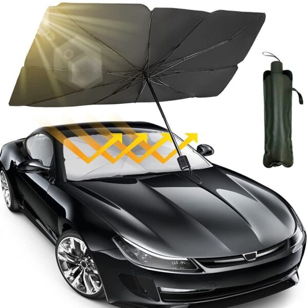 foldable car windshield sun shade umbrella with heat insulating uv protection block