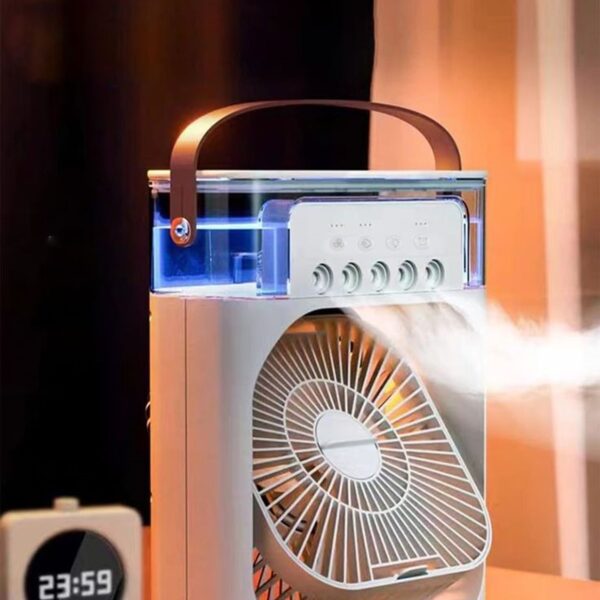3 in 1 portable usb mini air cooler & desktop water mist humidifier fan