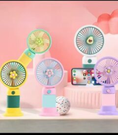 2 in 1 rechargeable mini handheld fan & mobile stand holder