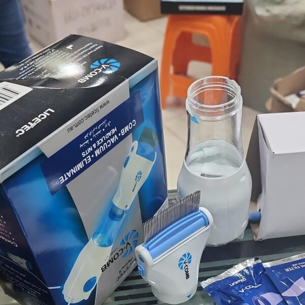 v comb electronic anti lice vacuum machine & treatment comb