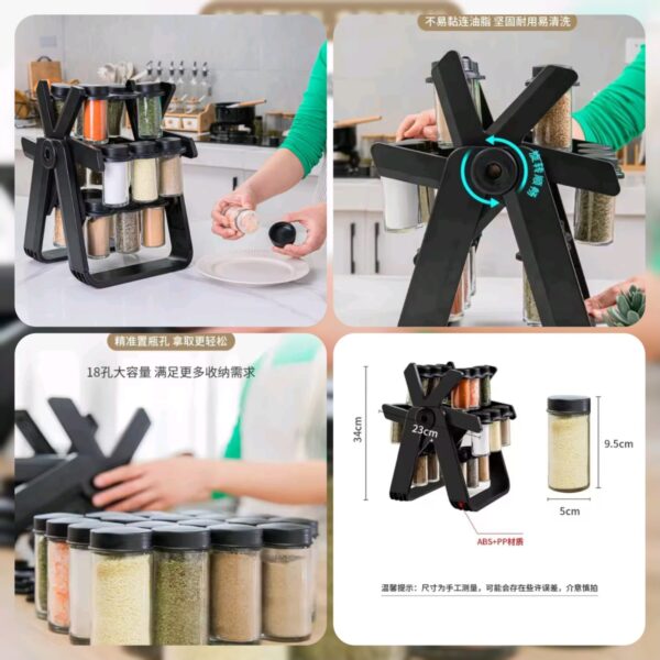 18 jar Rotating Spice Rack
